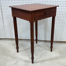 Sheraton Mahogany One-Drawer Stand