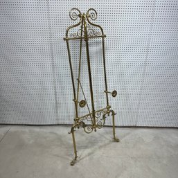 Aesthetic Movement Style Brass Easel