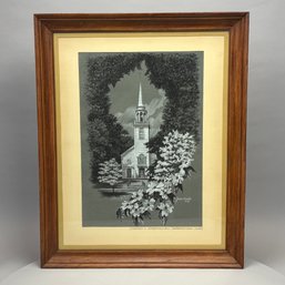 E. Jean Burke - 'Dogwoods & Greenfield Co. Church,' 1972