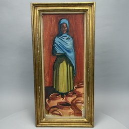 Rene Francois - Portrait Depicting A Muslim Woman, 1950s - 1960s