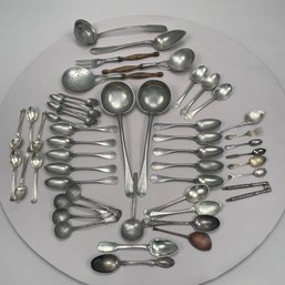 Group Of British, Continental & American Serving Utensils
