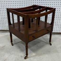 Regency Style Mahogany Canterbury