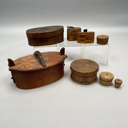 Six Sewing Boxes, Pantry Boxes And Baskets