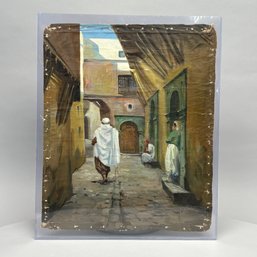 Orientalist School, Street Scene In The Manner Of Renzo Gori, 19th Century