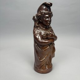 German Saltglaze Stoneware Figural Pitcher, 19th Century