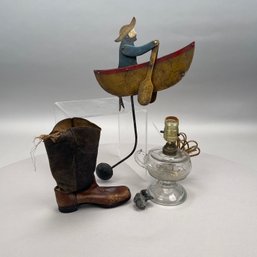 Balance Toy, Cowboy Boot, Finger Lamp & Eagle