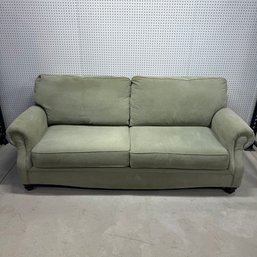 Contemporary Upholstered Sofa On Bun Feet