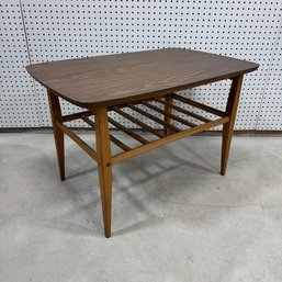 Mid-Century Modern Walnut Side Table, Lane