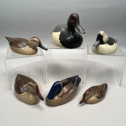 Six Modern Carved And Painted Duck Decoys