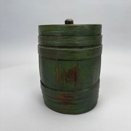 American Powder Keg In Green Paint