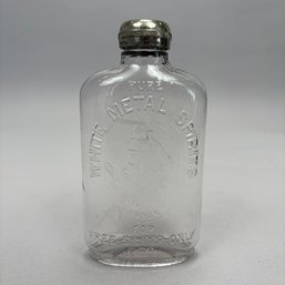 William J. Bryan & Arthur Sewall Presidential Molded Colorless Glass Pint Whiskey Flask, 1896