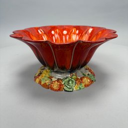 Clarice Cliff 'My Garden' Center Bowl, Burslem, England, Late 1930s