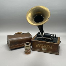 Edison Standard Phonograph In An Oak Case
