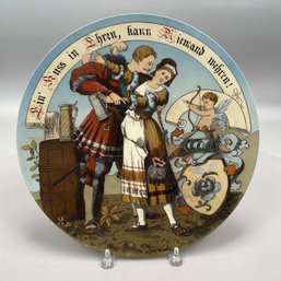 Mettlach Pottery Charger #2322, 1907