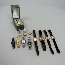 Eleven Ladies Wrist Watches And A Watch Head, Including A Carl F. Bucherer Lady's And A Gentleman's Watch