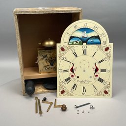 Douglas R. Dimes Tall Case Clock Movement & Dial