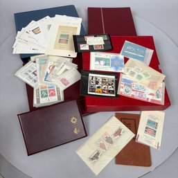 Four Volumes Of Olympic Game Commemorative Stamps, 1972-1995, And Assorted Loose Stamps And Material
