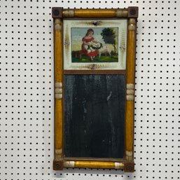 Federal Pine Paint-Decorated And Eglomise Mirror