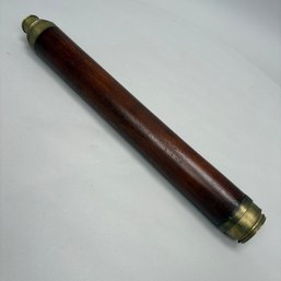 Single-Draw Mahogany And Brass Marine Telescope, Possibly T. Harris & Son, London, Circa 1810