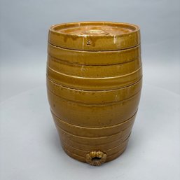 English Pottery Water Barrel, William Powell, Temple Gate Pottery, Bristol, 1835-1854