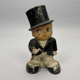 Painted Cast-Iron 'Boy In Tuxedo' Doorstop, C.J.O. Judd Mfg. Co., New York, New York, 1910-1930