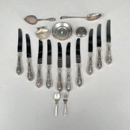 Group American & Other Silver Flatware And Objects