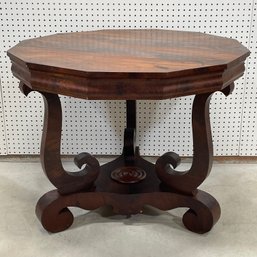 Empire Mahogany Dodecahedral Center Table