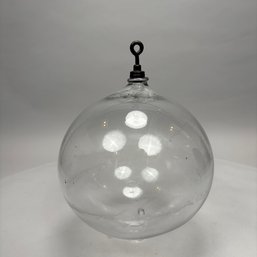 Portuguese Blown Colorless Glass Buoy