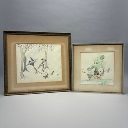 E.B. Watts - Two Fantasy Pictures, 1962 And 1963