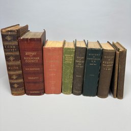 Ten Books Pertaining To The History Of Southern New Hampshire And Maine, Late 19th-20th Century