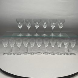Group Of Baccarat Colorless Cut Glass 'Genova' Pattern Stemware