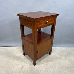 French Provincial Style Inlaid Mahogany Side Table