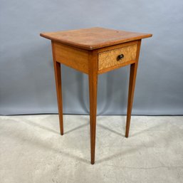 Federal Birch And Maple-Veneered One-Drawer Stand