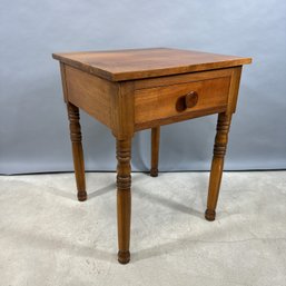 Sheraton Walnut One-Drawer Work Table