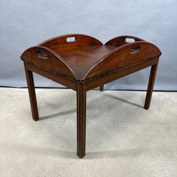 George III Style Mahogany Butler's Tray Table