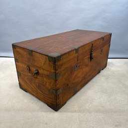 China Trade Brass-Bound Camphorwood Chest