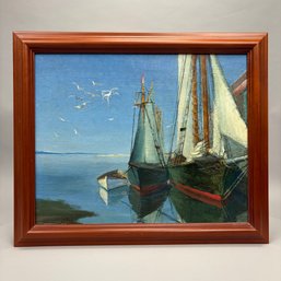 Torsten Centervall - Moored Boats, 1936