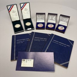 Group Of Assorted United States Coins And A Silver Commemorative Ingot