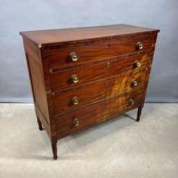American Empire Mahogany Chest Of Drawers