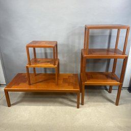 Six Danish Mid-Century Modern Teak Tables, Vejle Stole Mobelfabrik