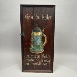 Martha Hatch - 'Woodlifes,' Paint-Decorated Pine Cabinet Door