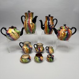 Ten Royal Torquay Pottery Slip-Decorated Tablewares, Devon, England, 1924-Early 1940s