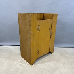 Modern Country Small Size Cabinet In Mustard Paint