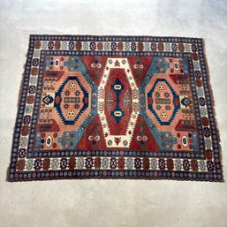 Oriental Carpet With Kazak Design