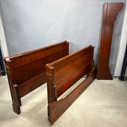 American Empire Mahogany Sleigh Bed, Mid-19th Century