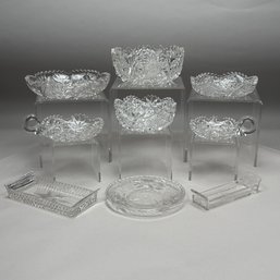 Group Of American Brilliant Colorless Cut Glass, Late 19th-Early 20th Century