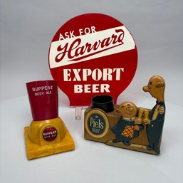 Three Beer Advertising Items, Mid-20th Century