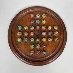English German Tactics/ Solitaire Marble Game, Circa 1920, Possibly Made By John Jaques & Son