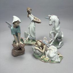 Four Lladro Privilege Porcelain Figures, Each Housed In The Original Box