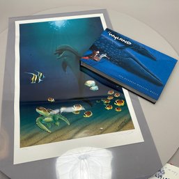 Robert Wyland - 'Dolphin Play,' September 12, 2011 And Signed Book 'Wyland: One Hundred Whaling Walls'